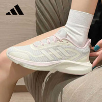 adidas 女鞋跑步鞋减震防滑耐磨舒适跑步运动鞋 C白/CL粉/灰色 36