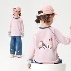 马骑顿 MINI 马骑顿26秋儿童长袖T恤柔软舒适男童女童春装爆款长袖宝宝T恤