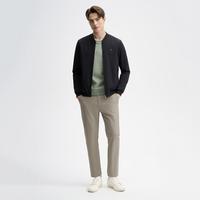 FILA 男装运动外套男士时尚简约舒适百搭基础立领休闲中弹梭织外套