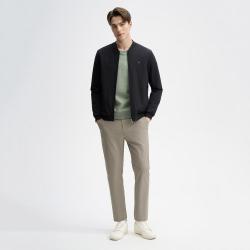 FILA 男装运动外套男士时尚简约舒适百搭基础立领休闲中弹梭织外套