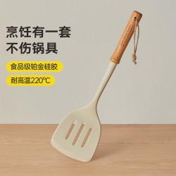 炊大皇 硅胶锅铲炒菜铲子食品级耐高温不粘锅专用家用饭勺漏勺汤勺饭铲