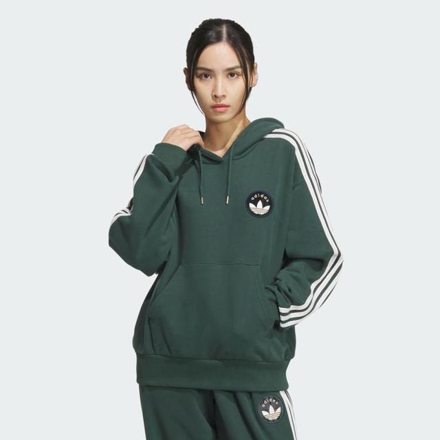 adidas 三叶草 三叶草气质时尚宽松休闲女装连帽卫衣套头衫