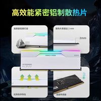 科赋 炎龙 DDR5 6000MHz CL30 海力士A-Die 白色 16GBx2 内存条
