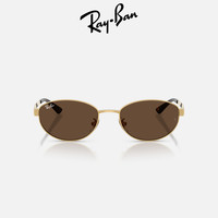 移动端：Ray-Ban 贝果镜椭圆金属窄框太阳镜男女款墨镜0RB3774D