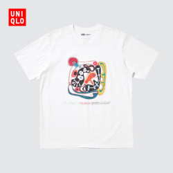 优衣库 PosterArtCollection UT男装女装印花T恤/短袖T恤487767 00 白色 XL