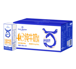 1号会员店 4.0g乳蛋白脱脂纯牛奶 200ml*20盒
