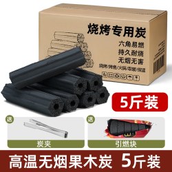温莱赫 木炭烧烤碳无烟家用果木炭专用碳烤炉速燃炭竹炭室内炭块围炉煮茶