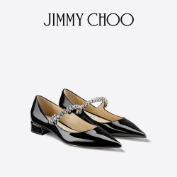JIMMY CHOO 女士水晶饰芭蕾单鞋