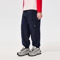 百亿补贴：NAUTICA 童装儿童户外工装长裤春夏男女童轻量大口袋束脚裤