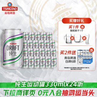 88VIP：青岛啤酒 纯生  1x24x330ml 包装 330ml