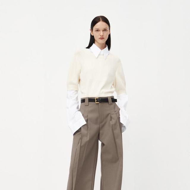 edition 女式拼接长袖马甲两件套 EBC3SWT033
