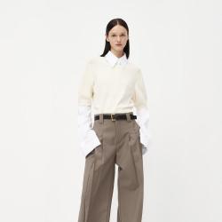 edition 女式拼接长袖马甲两件套 EBC3SWT033