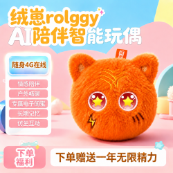 绒崽ROLRRY绒崽AI 情感陪伴毛绒玩偶4G电子宠物 女生生日礼物｜元宝喵