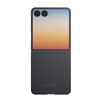 PITAKA 三星Galaxy Z Flip8 MagSafe磁吸芳纶纤维手机壳 黑灰