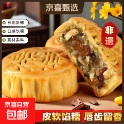 精品五仁广式月饼老式传统糕点零食特产批发 五仁口味(50克/个) 买3送2
