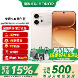 荣耀 600元气版 肖战同款 绿洲护眼屏 新品5G手机 元气白 8GB+256GB 官方标配