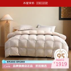 水星家纺 鹅绒被A类95%白鹅绒四季被芯锁温春秋羽绒被子 吉光飞羽抗菌白鹅绒四季被200×230cm