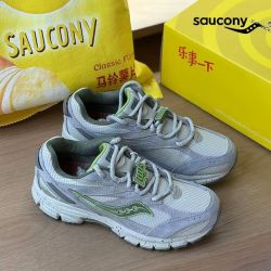 saucony 乐事联名运动鞋女夏季新款轻便慢跑休闲鞋老爹鞋女