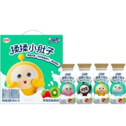 伊利 QQ星伊利揉揉小肚子儿童酸奶 礼盒装180ml*16盒