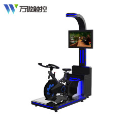 万傲触控 VR自行车体感游戏机心理咨询减压训练大型VR科普体验馆游乐设备触摸一体机WA-VRZX