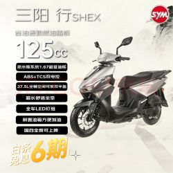 SYM 三阳 行SHEX125 踏板燃油摩托车省油通勤代步外卖安全 砾石灰