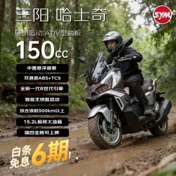 SYM 三阳哈士奇ADV &150 龙骨踏板燃油摩托车长续航智控运动 烟茶黑