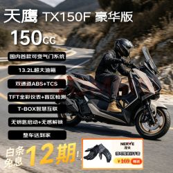 天鹰 TX150F 燃油踏板摩托车 雅灰