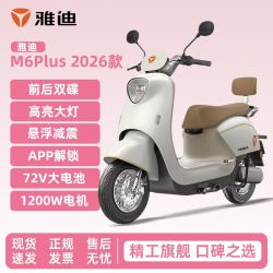 雅迪 M6Plus日常通勤电动摩托车72V21A