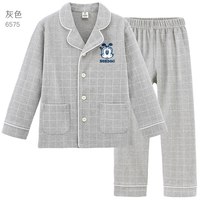 88VIP：巴布豆 儿童睡衣男童家居服套装秋冬加绒厚女童珊瑚绒男孩宝宝女孩