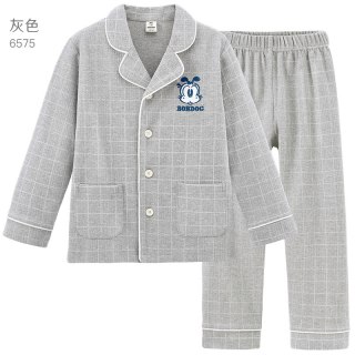 88VIP：巴布豆 儿童睡衣男童家居服套装秋冬加绒厚女童珊瑚绒男孩宝宝女孩