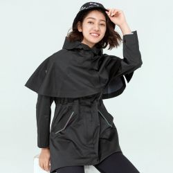 探路者 秋冬时尚防水保暖女款多用途三层冲锋衣登山TABH92894