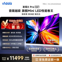 Vidda 发现X Pro 2026款 100英寸海信电视机QD-Mini LED世界杯电视