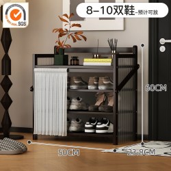 竹山下 折叠免安装鞋架多层家用小窄门口小型出租房用入户门简易防尘鞋柜