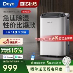 Deye 除湿机Z20B3家用轻音抽湿器地下室内干衣去湿干燥大功率吸湿