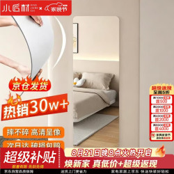 XIAOJIANGCAI 小匠材 亚克力软镜子贴墙自粘穿衣镜全身家用粘贴试衣镜高清墙贴40*150