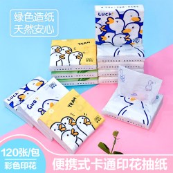 SUNDE 创意印花系列 抽纸 3层40抽12包