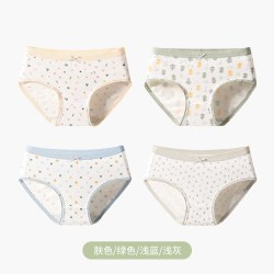 洁丽雅 内裤女士夏季薄款亲肤纯棉底裆少女高中生女式中腰2026新款