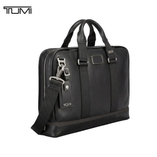 PLUS会员：TUMI Fremont 商务公文包牛皮革男士手提电脑包轻便通勤款