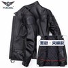 PERCOOL 毒液RRL 头层牛皮 男士修身短款机车夹克