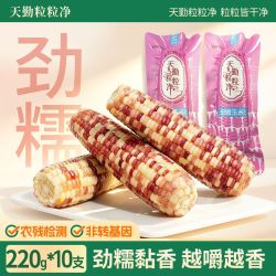 天勤粒粒净 彩糯玉米10条软糯香粘真空包装无添加玉米