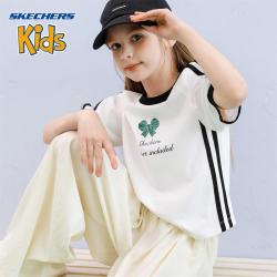 斯凯奇 女童夏季短袖T恤