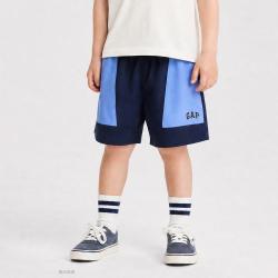 Gap 男幼童小童2026夏季款logo胶印撞色短裤儿童装893227