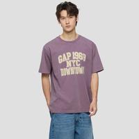 Gap 男女装2026春季款logo字母印花宽松短袖T恤休闲上衣883712