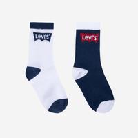 Levi's 四季可穿|男女童中长款2双装儿童袜子舒适透气（7-11岁）