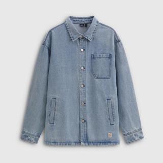 Gap 男女装春款多口袋翻领宽松牛仔夹克休闲外套791855
