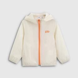 Gap 男女幼童2026春季款logo印花连帽外套儿童装肌肤衣861346