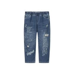 Levi's 儿童裤子梭织男女童中大童牛仔裤休闲裤经典耐磨童装长裤
