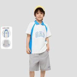 Gap 男童大童2026夏季款短袖短裤两件套儿童装893621