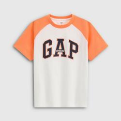 Gap 男童2026春季款纯棉logo印花宽松圆领短袖T恤儿童装862000