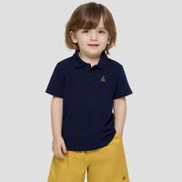 限尺码:Gap 男幼童2026春季款小熊刺绣短袖POLO衫儿童装休闲上衣893467